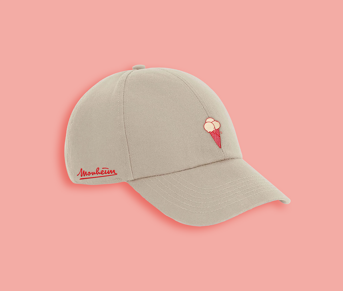 Baseballcap mit Eisstickung