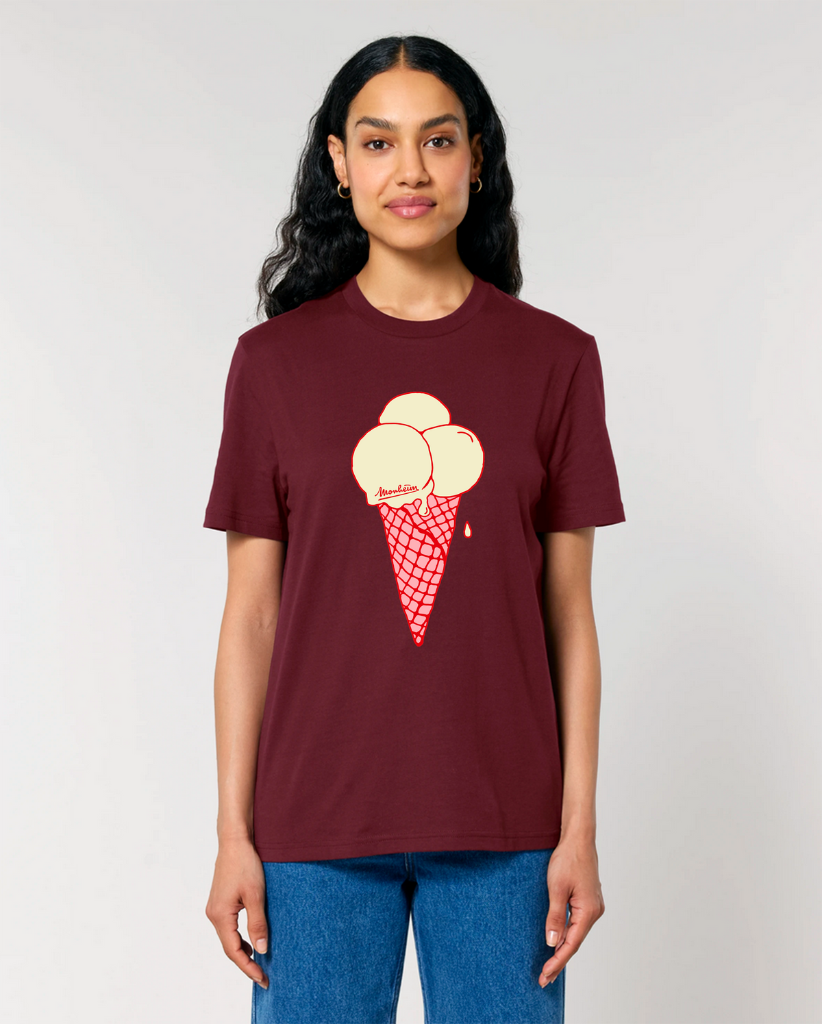 Kurzärmeliges T-Shirt mit Eis